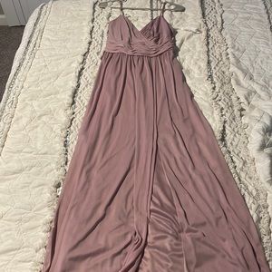 Mauve pink formal dress